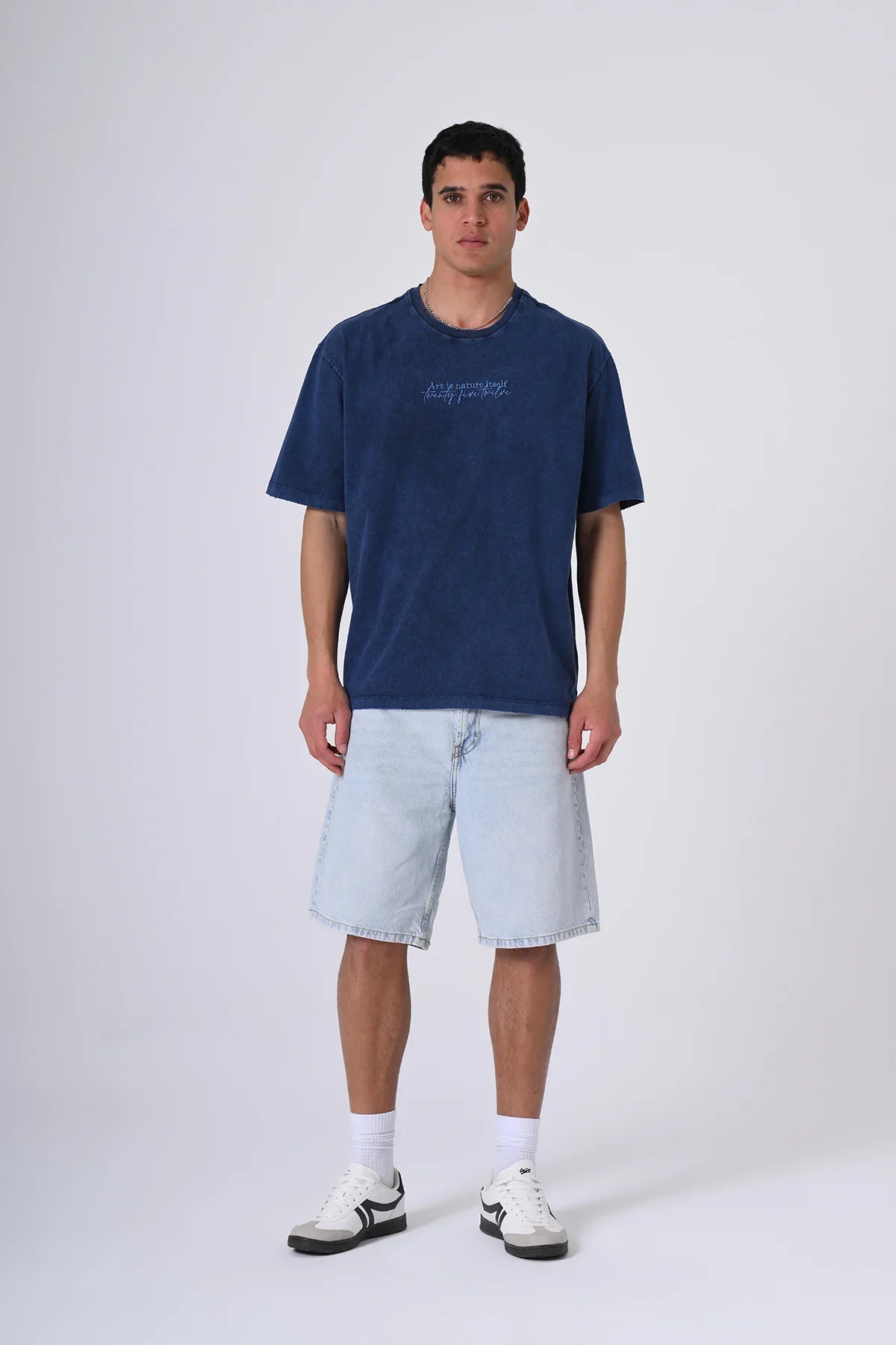 TREE PATTERN WASHED TSHIRT